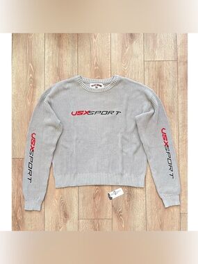 Vale Forever VSX SPORT Grey Crewneck Logo Sweater Brand New